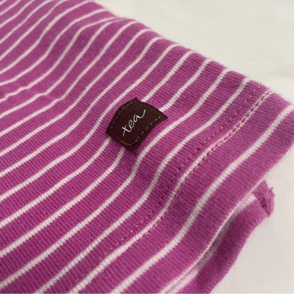 Tea Collection Side Snap Top, Striped Purple Pink Kimono - Picture 4 of 7